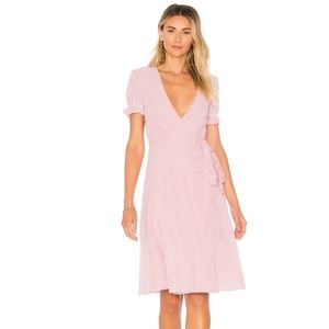 Revolve x Privacy Please Striped Wrap Midi dress